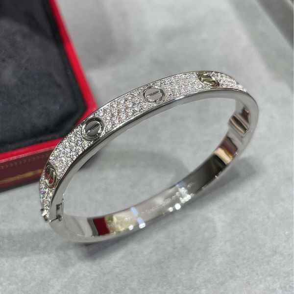 High-end designer bracelet for women featuring personalized diamond nail design, inspired by elegant wedding jewelry