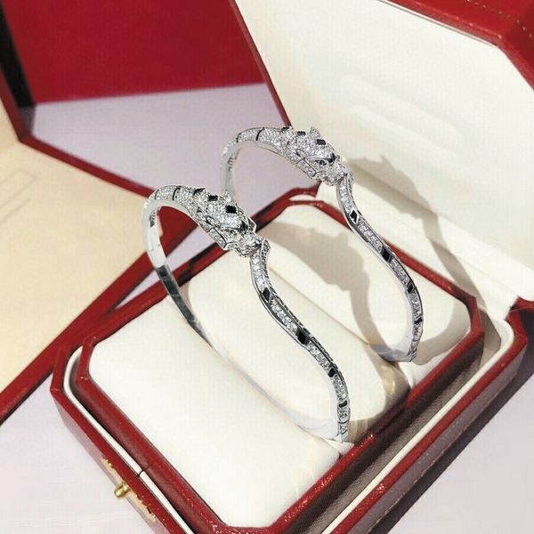 Highest quality Diamonds love collection Bangle European sizing engraved 18k brass gold plated vintage designer classic jewelry