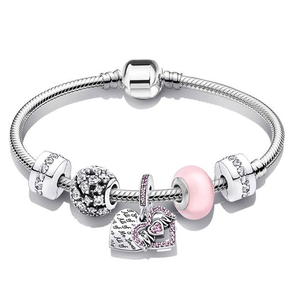 High-quality 925 sterling silver charm bracelets for women, perfect as festival gifts or DIY jewelry sets featuring dream catcher designs