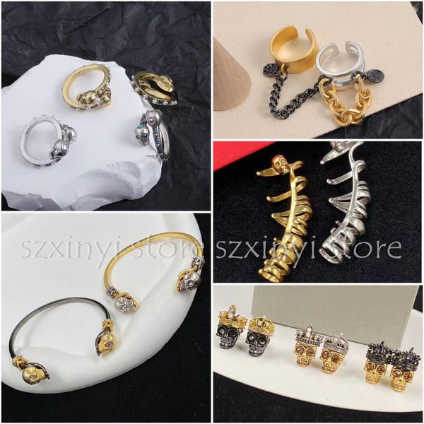 High-quality fashion bracelets, cool earrings, and rings in transparent packaging