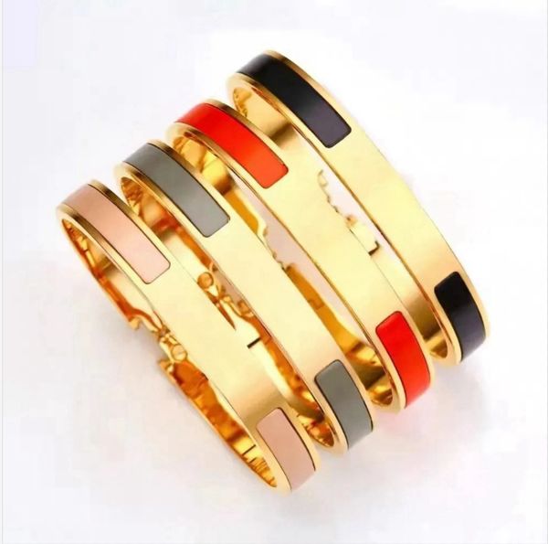 High-quality luxury designer stainless steel bangle bracelets for men and women