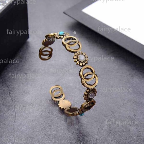 High-quality Seiko retro bronze bangle bracelets, adjustable open letter jewelry gifts from 2021 Fashion