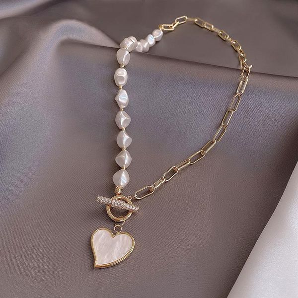 High-quality trendy heart pendant necklace, a luxurious and beautiful jewelry accessory for women, perfect as a wedding gift