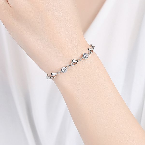 Hot color Zircon Love Heart Shaped 14k Gold Bracelets crystals For Women Valentines Gift Wedding party cute Jewelry

Vibrant zircon heart-shaped 14k gold bracelets with crystals, perfect for women as Valentine's gifts or wedding party jewelry