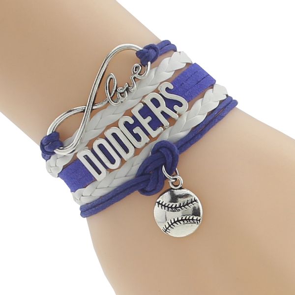 Infinity Love baseball Sports Team Bracelet Customize Sports friendship Bracelets

Rewritten:
Infinity Love baseball team bracelet for custom sports friendship bands