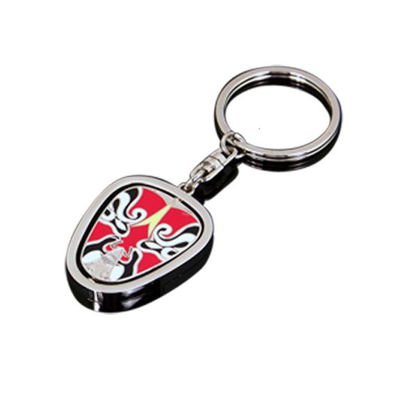 Key Rings National Style Chain Chinese Peking Opera Element Mask Gift Facebook Enterprise