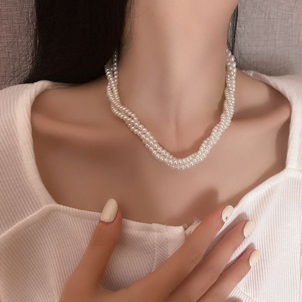 Korean East Gate amulet pendant necklace with multi-layer pearl winding, a simple yet stylish net red fashion design