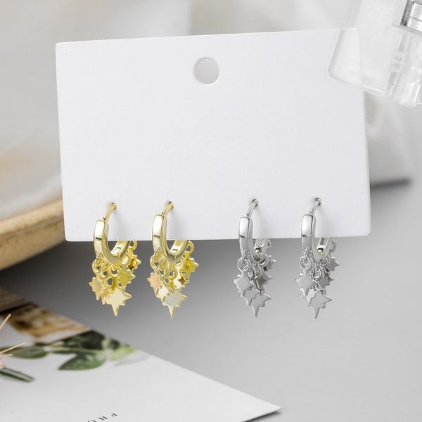 Korean Fresh Short Fashion Earrings S925 Simple Lightning Lady Literary Temperament