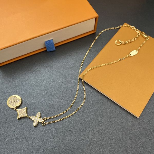 L Designer Necklace S Fashion Jewelry Charm Women's Collar Dating Party Necklaces Nice Gift Pendant B553