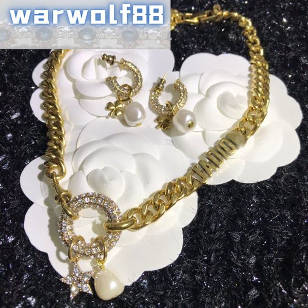 Letter Classic Design High Quality Earrings Necklaces and