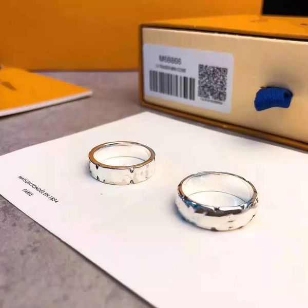 Love Ring women's and men's stylish couple rings with carved enamel in three colors, perfect for gatherings