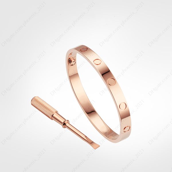 Love Screw Bracelet 5.0 mens Bracelets designer Bangle luxury jewelry women Titanium steel Alloy Gold-Plated Craft Gold Silver Rose Never fa