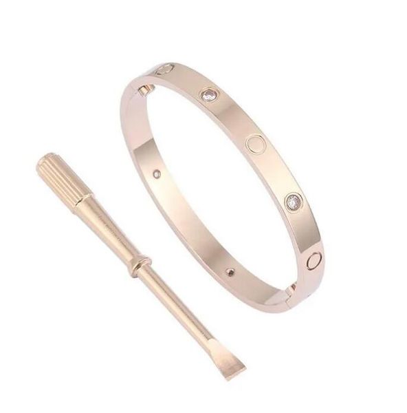 Love Screw Bracelet - Elegant Titanium Steel Bangle for Women in Gold, Silver, or Rose Gold, Never Fading