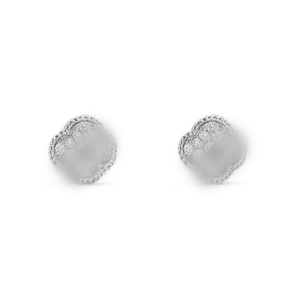 Luxurious women's designer V cleef four-leaf clover stud earrings with diamonds