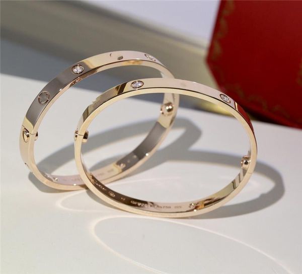 Luxury 18K gold-plated designer bracelet with original packaging, unique code, and brand diamond