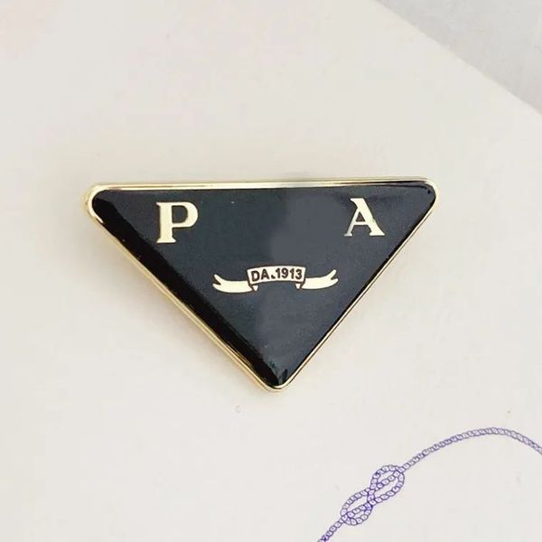 Luxury designer Prada brooches for men and women, stylish pendant pins for sweaters and suits, elegant clothing jewelry accessories