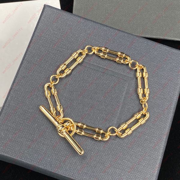 Luxury hollow-out designer bracelets with a chunky chain, perfect for fashion-forward OT button looks, ideal as Christmas or Valentine's gifts to treat yourself
