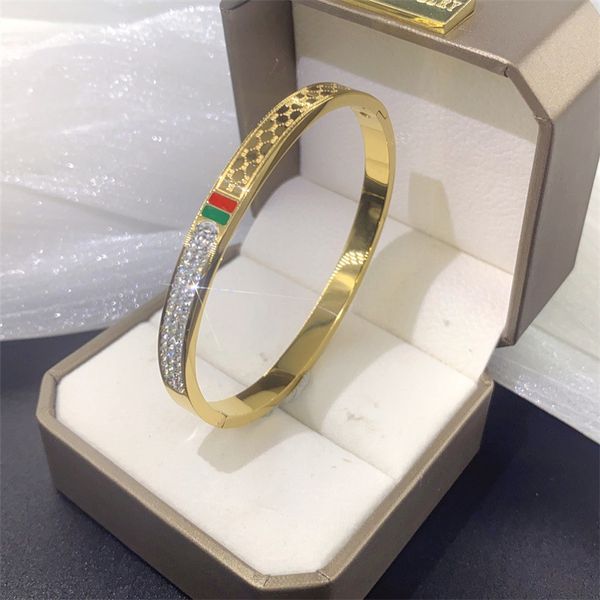 Luxury stainless steel bangle bracelet, an elegant gift for women
