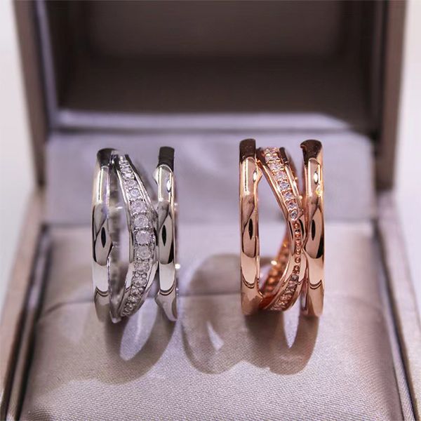 Luxury wedding diamond rings for couples, stylish designer cutout bands in high-quality electroplated stainless steel for men and women