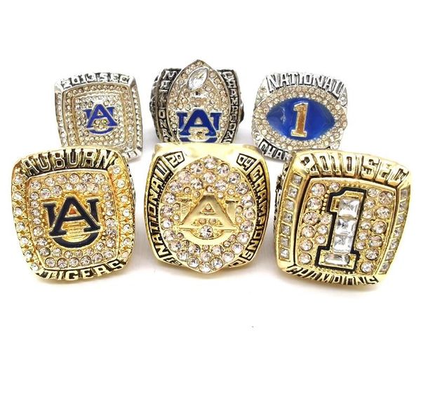 Men's Auburn Tigers 6-Piece Alloy Diamond Championship Ring Set