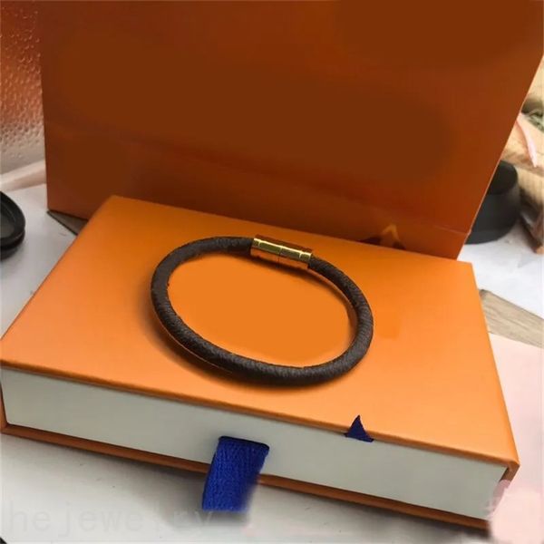 Men's stylish leather bracelet designer jewelry with gold-plated bangles for women, featuring punk-inspired delicate charms in brown and white fashion