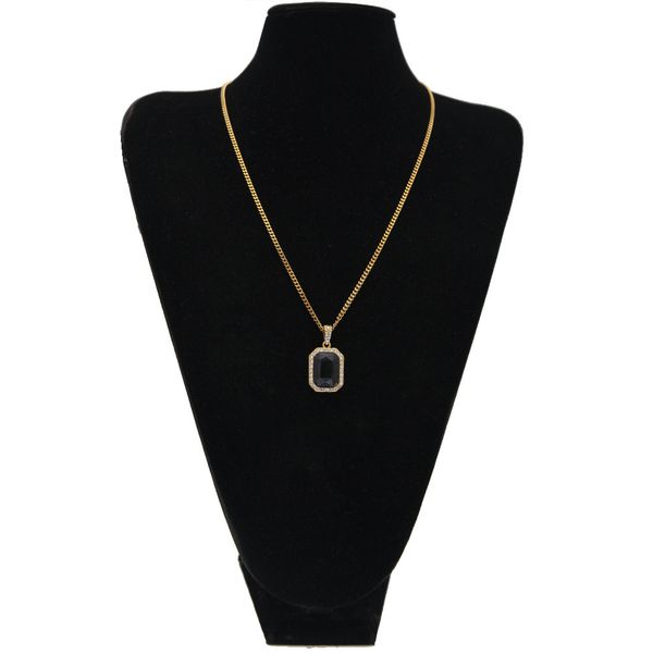 Natural Ruby Pendant Necklace for Women and Men - Stylish Rhinestone Gemstone Fashion Jewelry with Free DHL Shipping