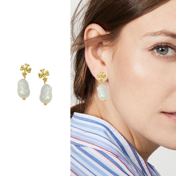 New stylish alien-inspired elegant gold-plated earrings for women
