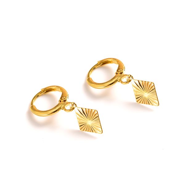 Real 18k gold chandelier earrings for women, elegant African-inspired Ethiopian jewelry, perfect Nigerian gift