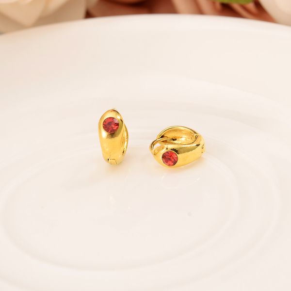 Real 9ct Red CZ Yellow Gold Fine Solid Hoop BIG Earring LARGE Endless Tubular Earrings Continuous TWIST Hoops Fire HUGE

Rewritten:
9ct gold solid red CZ twisted tubular hoop earrings in large endless design