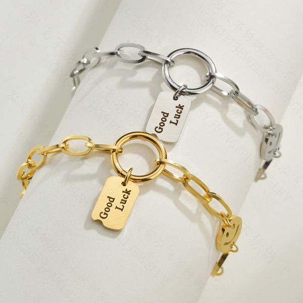 Retro-style charm bracelet with a smile design, elegant jewelry for women
