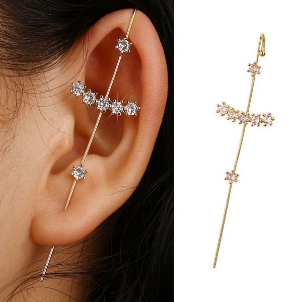 S3702 Fashion Punk Ear Cuff with Single Needle Design for Ear Hanging