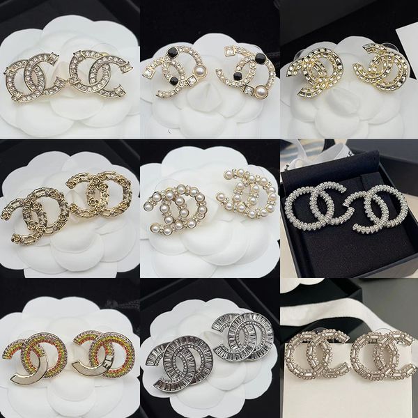 S925 silver crystal hoop earrings with natural pearls, a luxurious Korean-inspired designer piece for women, perfect as a stylish jewelry gift