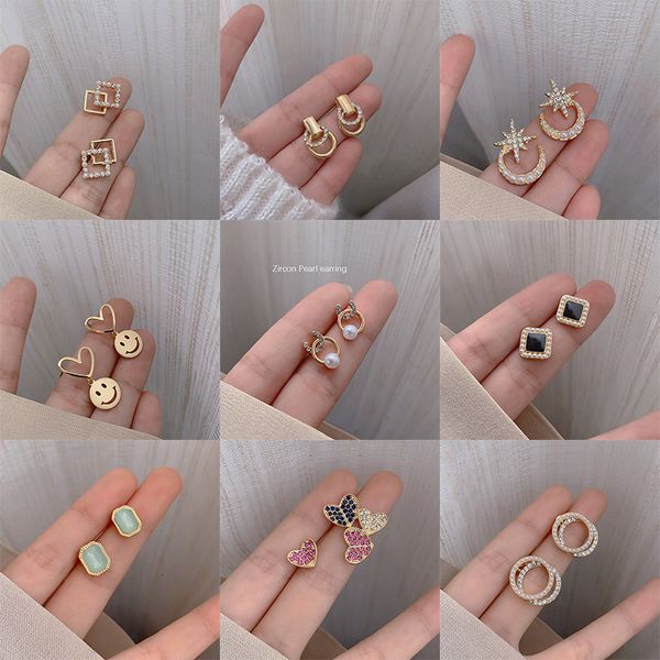 S925 Silver Pearl Stud Earrings, Korean Style Trendy Women's Fashion Accessory