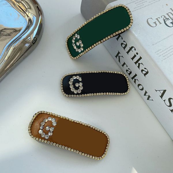 Shiny geometric hair clips for women, elegant crystal barrettes for bangs and stylish hair accessories as gifts
