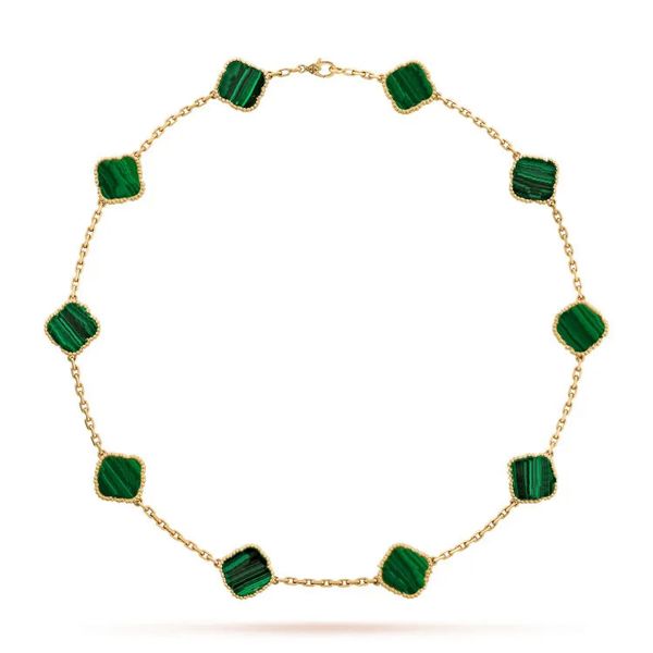 Silver designer pendant necklaces for women featuring multi-color clover charms in stainless steel, perfect for weddings and engagements