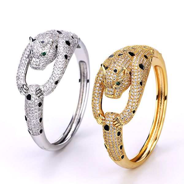 Silver leopard torque gold tennis bracelet  
Elegant clover bangle for couples  
Fashionable diamond jewelry for weddings and parties