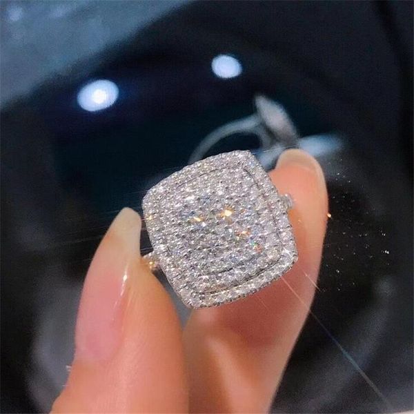 Size 6-10 women's elegant wedding band with sparkling white sapphire and CZ diamonds in 925 sterling silver