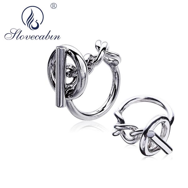 Slovecabin 925 Sterling Silver European Vintage Bijoux Femme Hip Hop Men Wedding Rings Engagement Jewelry Big Rings For Women J190714