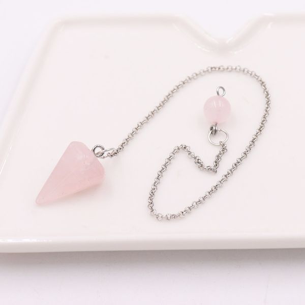 Small natural stone pendulum for chakra healing and meditation, suitable for both men and women