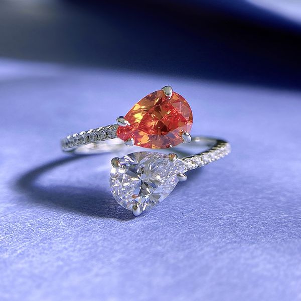 Snake Topaz Diamond Ring in 925 sterling silver, perfect for women's bridal, engagement, or party jewelry gifts