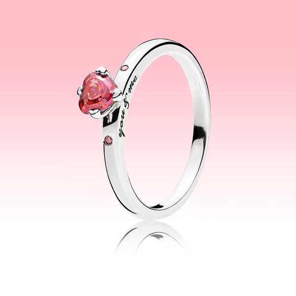 Sparkling 925 Sterling Silver Heart Ring Set for Women - Elegant Diamond Wedding and Party Jewelry with Retail Box