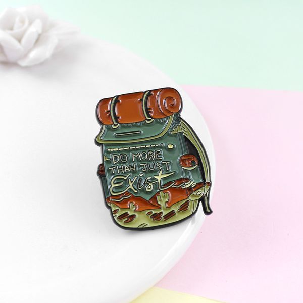 Sports-themed enamel pins for backpack and lapel, perfect for outdoor enthusiasts and travelers