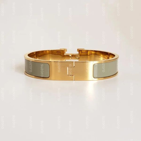Stainless steel gold-buckle Valentine's Day bracelet for men and women, available in 17cm and 19cm sizes