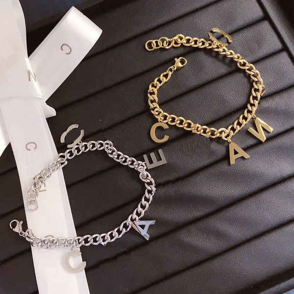 Stainless steel love pendant bracelet with vintage charm for romantic spring travels