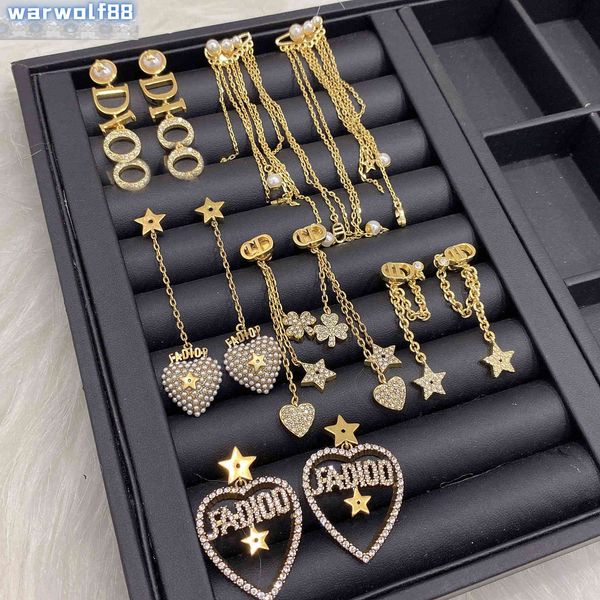 Star Classic Design High Quality Earrings Same Letter