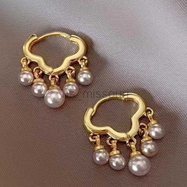 Stud Brand's 2022 South Korean Baroque Pearl Earrings for Women and Girls ¨C Exquisite Luxury Wedding and Party Jewelry Gift J230529