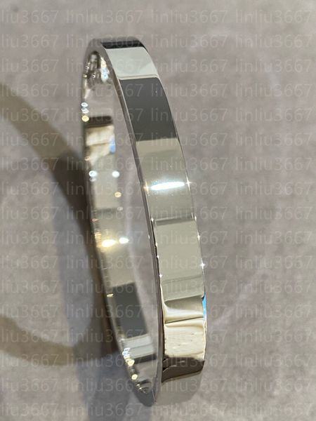 Thick gold designer women's bracelet without diamonds, V-gold 18k silver open-style wedding jewelry with box