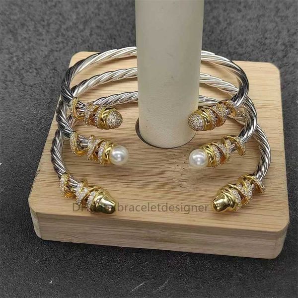 Thread Gold Bracelet Winding Designer Bracelets Luxury Retro Jewelry Fashion 4mm High Quality Classic Silver Everyday Match