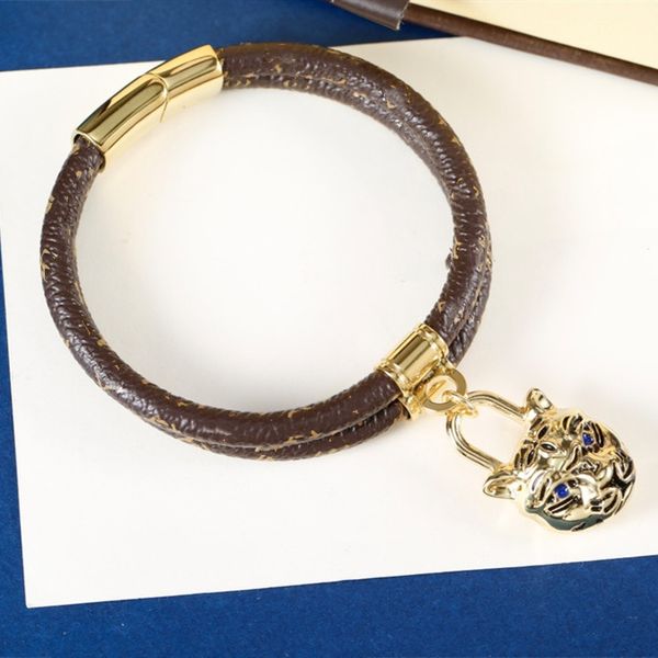 Tiger Head women's bangle bracelets featuring Love River design in titanium steel