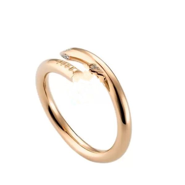 Titanium steel ring designer jewelry for stylish ladies and men, featuring classic zircon luxury, perfect as Valentine's Day gifts
